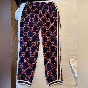 Gucci Blue and Orange Logo Jacket